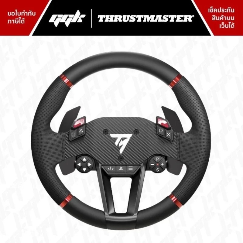 thrustmaster-t598-wheel-closeup หน้าจอ Race Dash ของพวงมาลัย Thrustmaster T598 แสดงข้อมูลรอบเครื่องแบบ Real-Time
