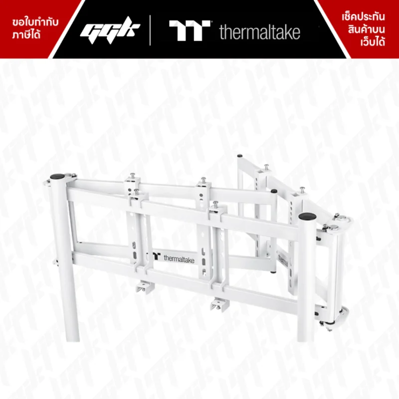 triple-racing-monitor-stand-snow-3-sim-27-32-ggk-4 ขาตั้งจอ Triple Racing Monitor Stand Snow สำหรับซิม 3 จอ ggk