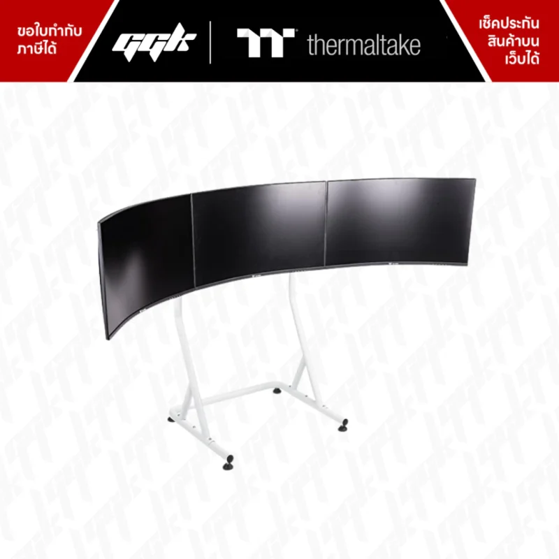 triple-racing-monitor-stand-snow-3-sim-27-32-ggk-5 ขาตั้งจอ Triple Racing Monitor Stand Snow 3 จอ 27-32 นิ้ว ขายดี ggk
