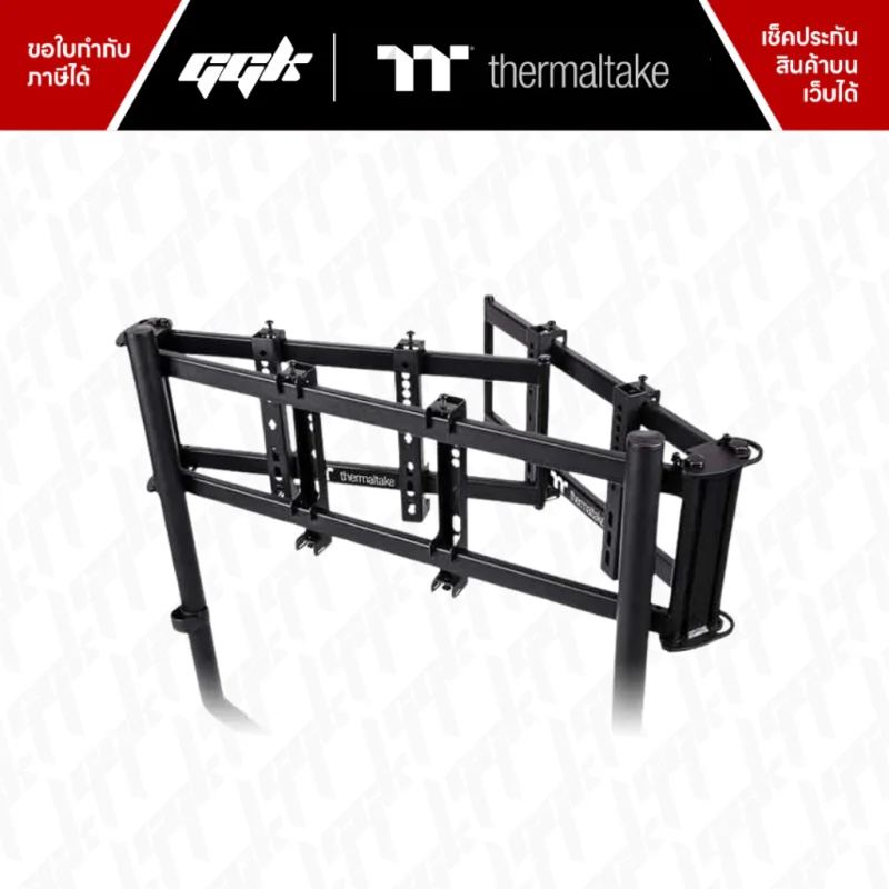 triple-racing-monitor-stand-black-3-sim-27-32-ggk-4 ขาตั้งจอ Triple Racing Monitor Stand Black สำหรับซิม 3 จอ ggk